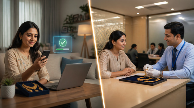 Online gold loan vs offline gold loan